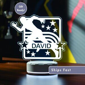 Personalized Runner LED Night Light for Athletes